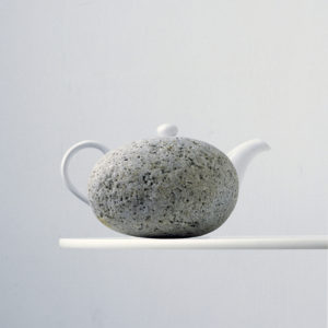 Stone and teapot
